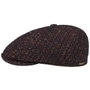 Tuckmill Wool Flat Cap by Stetson navy-red