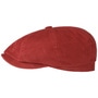 Hatteras Sustainable Corduroy Flat Cap by Stetson dark red