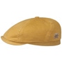 Soft Cotton 6 Panel Flat Cap by Stetson yellow