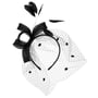 Dalenia Sinamay Fascinator by McBURN black