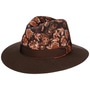 New Paisley Crown Wool Hat by Alfonso D’Este dark brown
