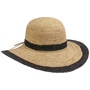 Margate Raffia Floppy Hat nature-black