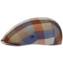 Anvelo Check Linen Flat Cap by bugatti blau-orange