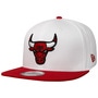 9Fifty White Crown Patches Bulls Cap by New Era white-red