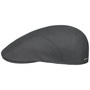 Wool Twill Flat Cap by Stetson dark grey