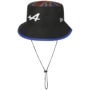 Alpine Silverstone Bucket Cloth Hat by New Era black