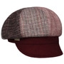 Lanvesta Patchwork Newsboy Cap by Seeberger dark red