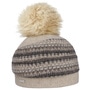 Faux Fur Pom Milled Wool Hat by Seeberger beige
