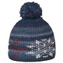 Ike Pompom Beanie Hat by Eisbär navy