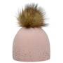 Nalin Lux Crystal Beanie Hat by Eisbär rose