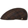 Vialo Wool Check Flat Cap by Lierys Gold brown
