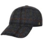 Harris Tweed Check Cap by Lierys Gold blue