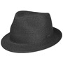 Dawson Toyo Trilby Straw Hat by Stetson black
