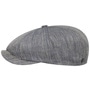 Herringbone Linen Newsboy Cap by Lierys blue