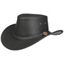 Couta Faux Leather Western Hat by Scippis black