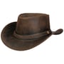 Longford Western Leather Hat by Scippis brown