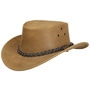 Wigan Leather Hat by Scippis cognac