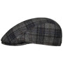 Lennart Shetland Check Flat Cap by Mayser grey-blue