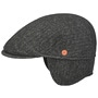 Sidney Plus Amaro Flat Cap by Mayser black