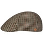 Paddy Casual Houndstooth Flat Cap by Mayser brown