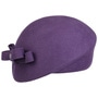 Wool Beret With Loop by Lierys purple