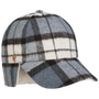Taja Check Cap with Ear Flaps by Mayser black-blue