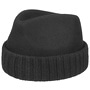 Wool Hat with Cuff by bedacht black