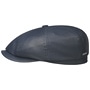 Hatteras Nappa Leather Flat Cap by Stetson navy