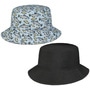 Allover Fish Bucket Reversible Hat by Stetson blue