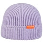 Cotton Meets Wool Beanie with Cuff by Chillouts lilac