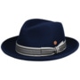 Samuel Fedora Wool Felt Hat by Mayser blue