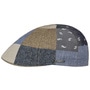 Texas Fresh Patchwork Flat Cap by Stetson blue-beige