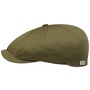 Hatteras Hertford Flat Cap by Stetson olive