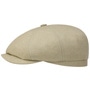 Hatteras Sustainable Twill Flat Cap by Stetson oatmeal
