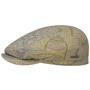 Belleview Driver Flat Cap by Stetson blue-yellow