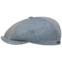 Hatteras Summer Twill Flat Cap by Stetson light blue