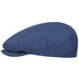 Pandico Driver Linen Flat Cap by Stetson blue-white