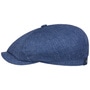 Hatteras Pandico Linen Flat Cap by Stetson blue-white