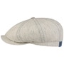 Hatteras Pandico Linen Flat Cap by Stetson oatmeal