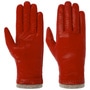 Jumia Leather Gloves with Cashmere by Caridei red