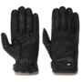 Deerskin Gloves with Cashmere Lining by Caridei dark grey