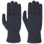 Lambswool Knit Gloves by Caridei navy