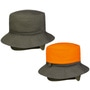 Signal Bucket Hat with Ear Flaps by Lipodo olive