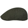6 Panel Mélange Flat Cap by Lipodo olive