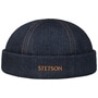 Contrast Stitch Denim Docker Hat by Stetson denim