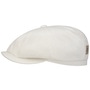 Hatteras Unlined Cotton Flat Cap by Stetson white