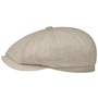 Hatteras Sustainable Uni Twill Flat Cap by Stetson oatmeal