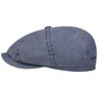 Hatteras Uni Cotton Flat Cap by Stetson blue
