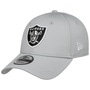 9Forty Side Patch Raiders Cap by New Era light grey