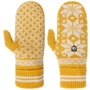 Isvik Knit Mittens by Hestra yellow